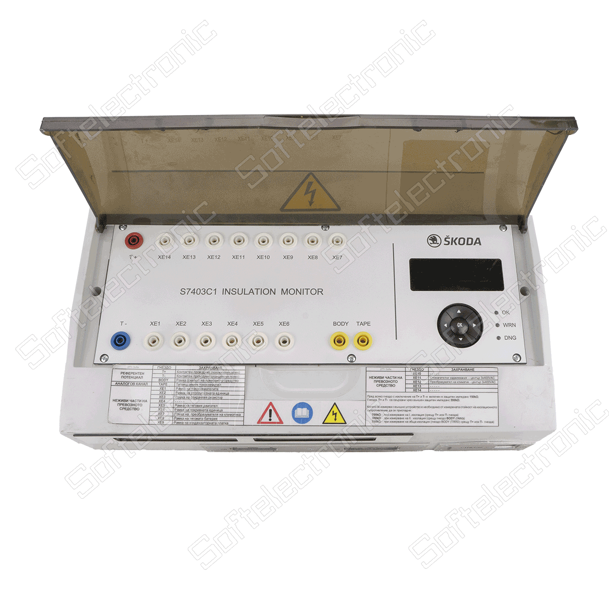 Repair of S7403C1 module for measuring and monitoring the insulation of the electrical circuits of a Skoda trolleybus