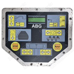 Repair of control panel for Ammann ABG asphalt paver