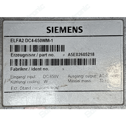 Traction Inverter Siemens ELFA2 DC4-650WM-1 Repair for MAN and New Flyer Buses